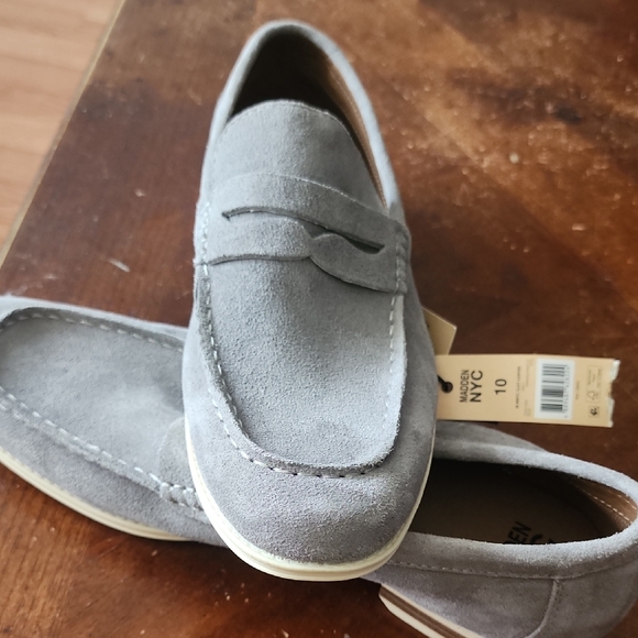 Gray Suede Loafers - Picture 6 of 7